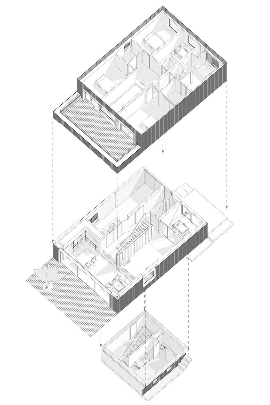 Загородный дом с элементами абстрактного дизайна